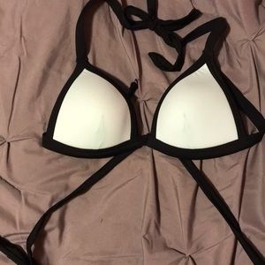 Strappy Victoria’s Secret blue bathing suit top